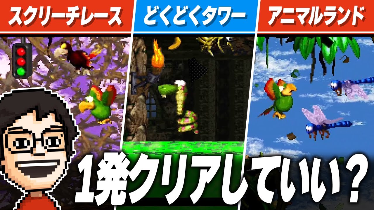 ドンキー2終盤の難関ステージで腕前を発揮するP-P