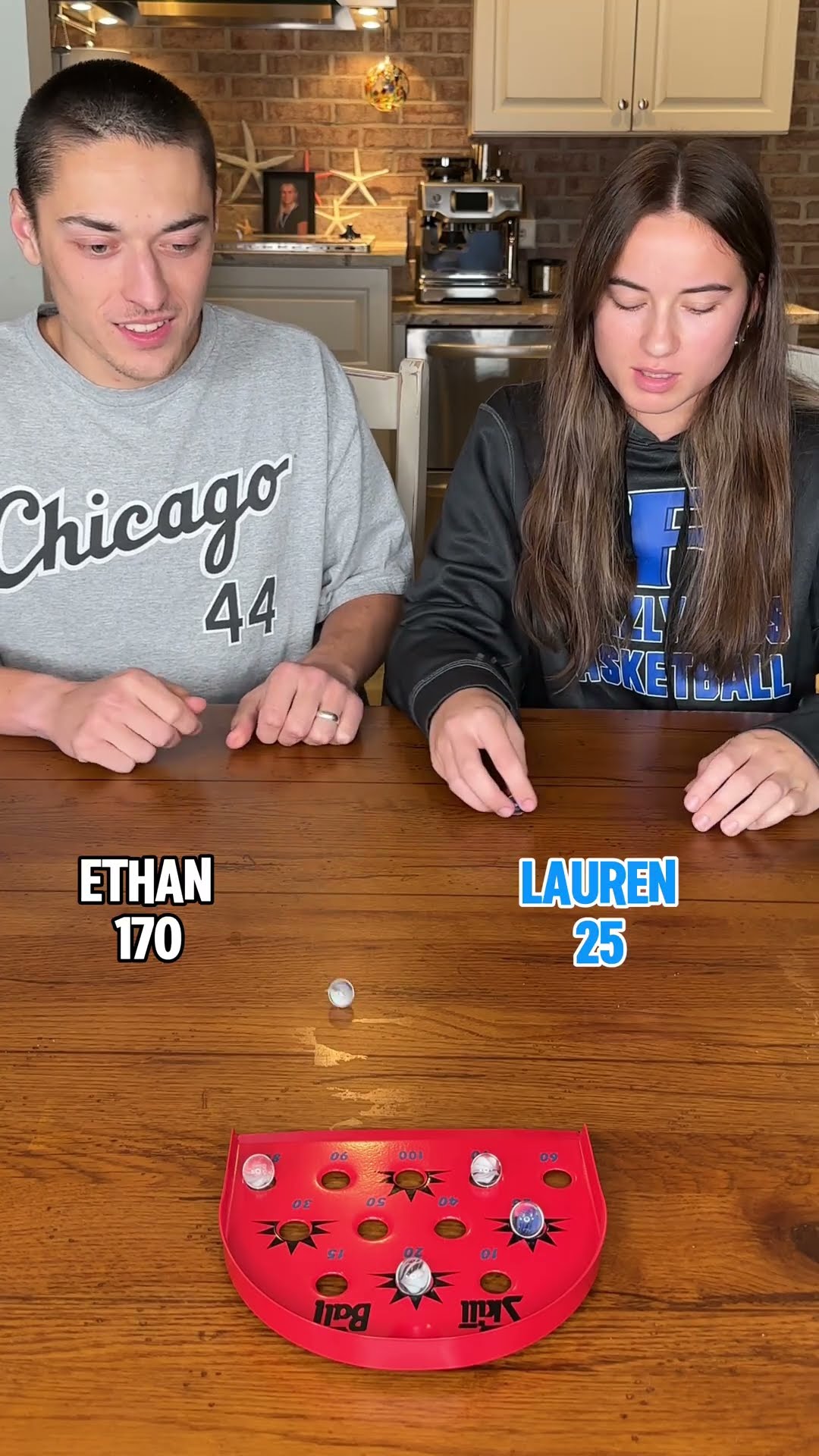 Brother vs. sister Marble madness!! #fungame #familygamechallenge