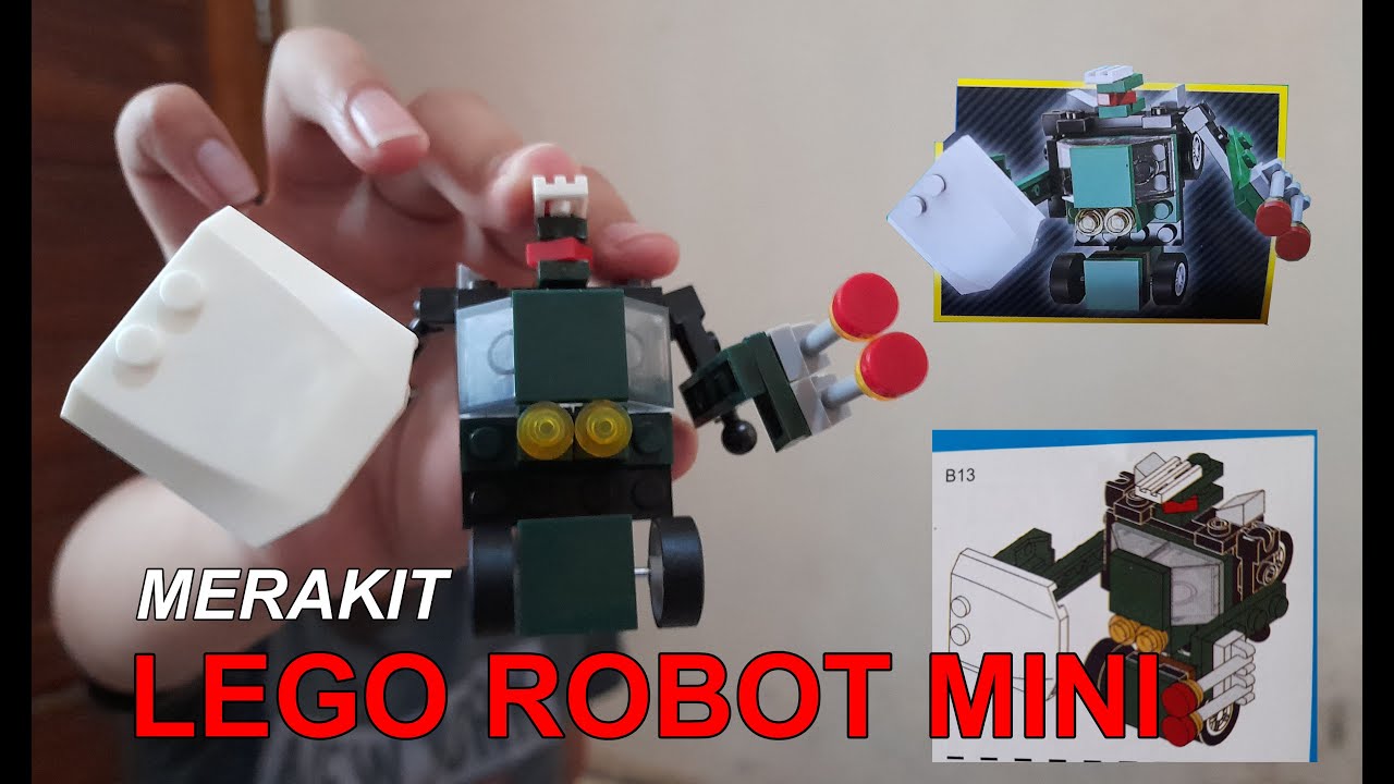 MERAKIT LEGO ROBOT MINI - YouTube
