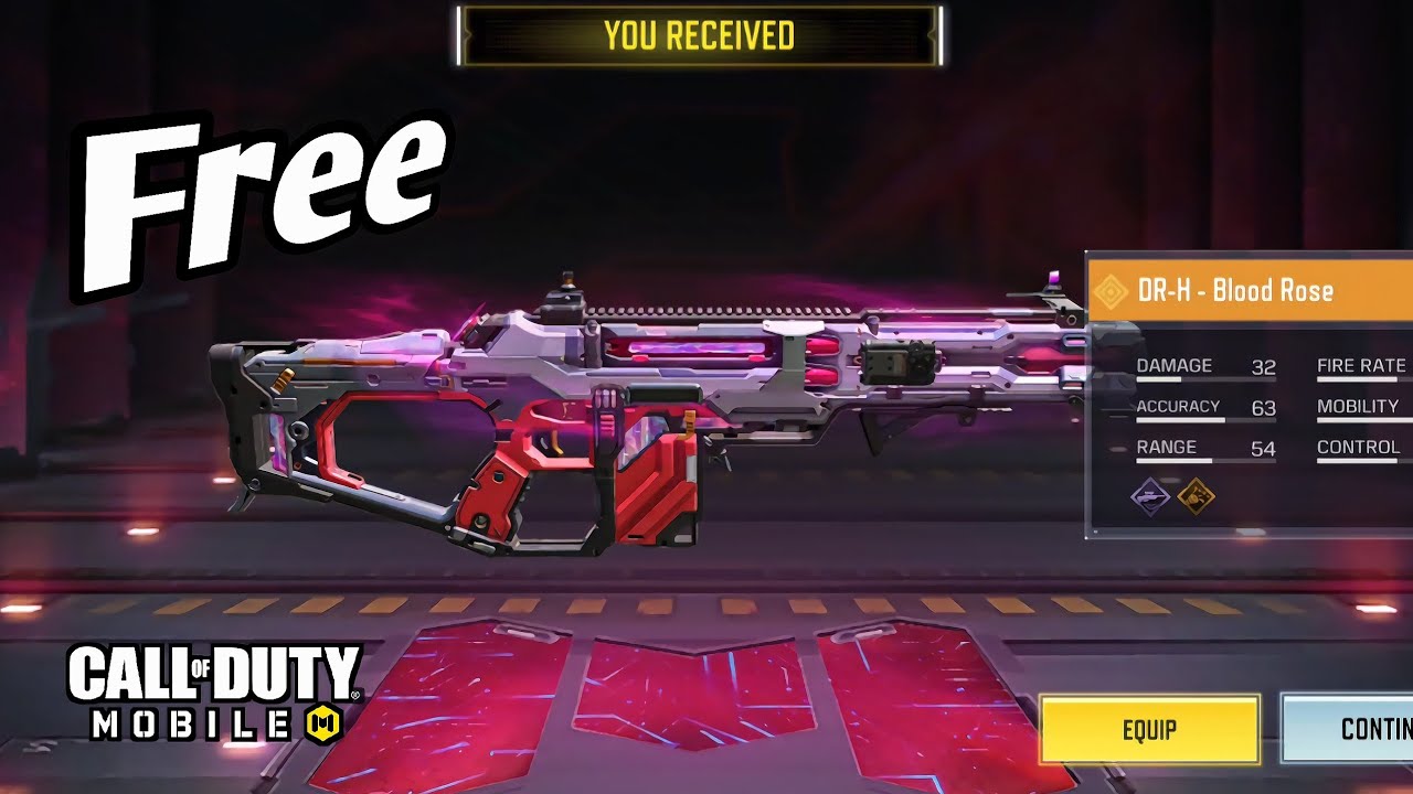 *Free* Legendary DR-H Blood Rose COD Mobile #codm #codmobile # ...