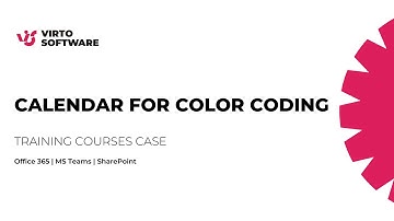 How to Color-Code Calendar? Training Courses Case.