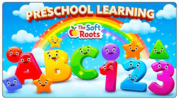 Preschool Learning activities for 3 year olds at home | Learn ABC Phonics Shapes Numbers Colors 🌈