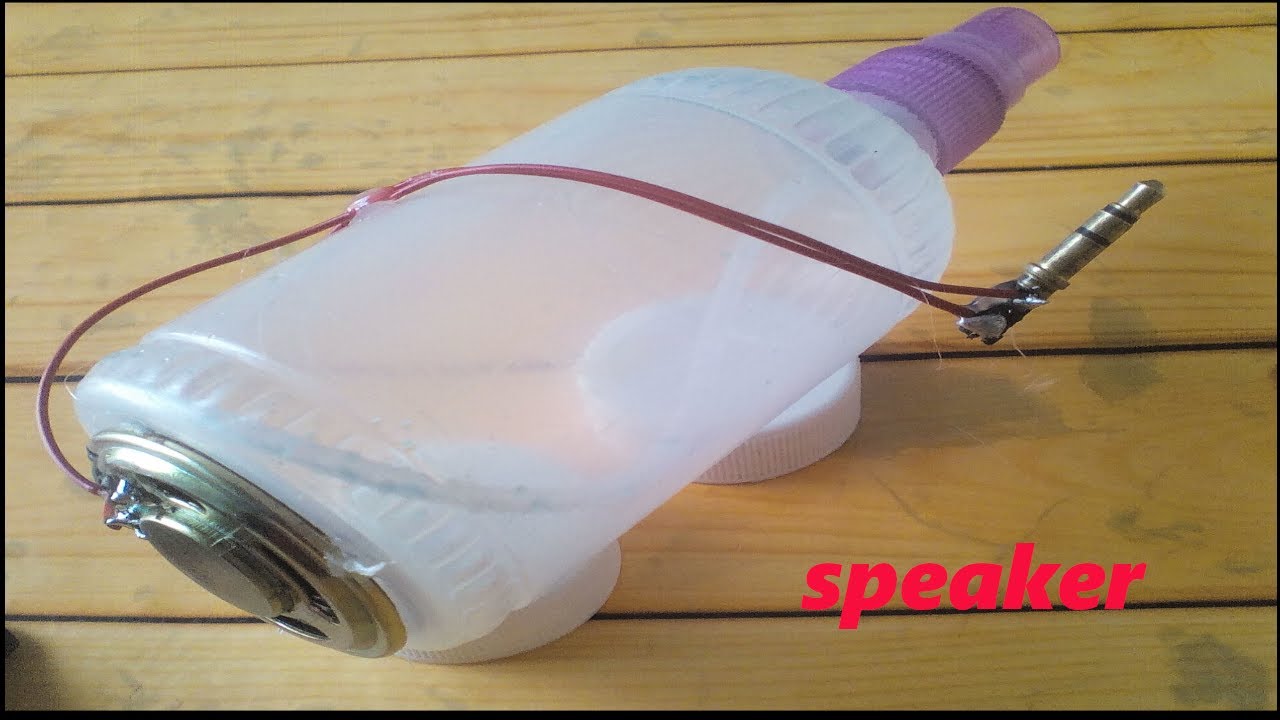How to make speaker at home from Perfume bottle YouTube