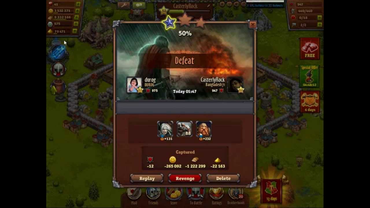 Throne Rush - Game Bug