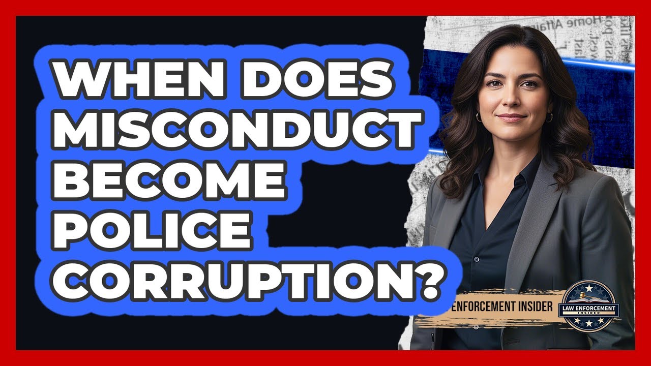 When Does Misconduct Become Police Corruption?