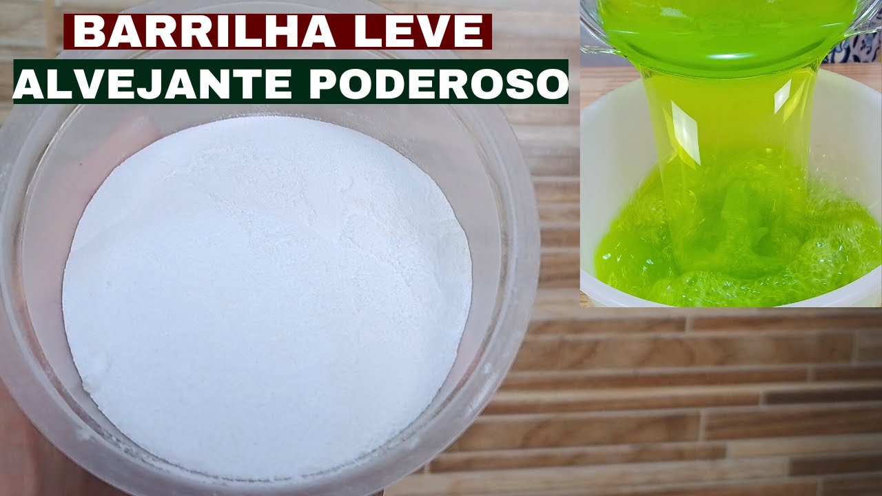 APRENDA A FAZER BARRILHA LEVE  - FÁCIL E RÁPIDO - E FAÇA JÁ UM ALVEJANTE PERFUMADO