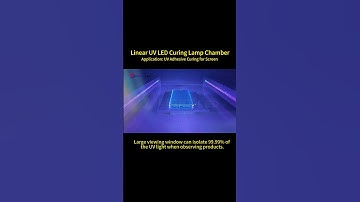 Cámara de lámpara de curado LED UV lineal; Aplicación: Curado de adhesivo UV para pantalla