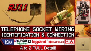 How to Connect RJ11 Telephone Socket || Any brand!