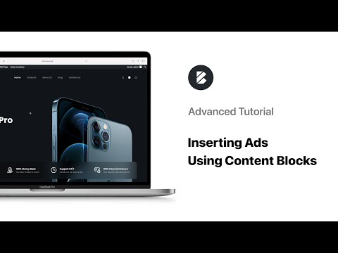 Inserting Ads using Content Blocks | Advanced Tutorial