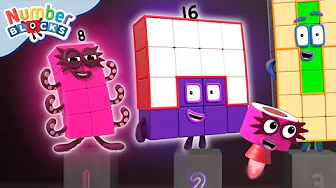 Divertidas Formas Geométricas y Números 🟩🟡🟥 | 2D vs 3D | Numberblocks en Español