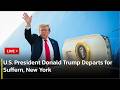 🔴LIVE: U.S. President Donald Trump Departs for Suffern, New York | AC13