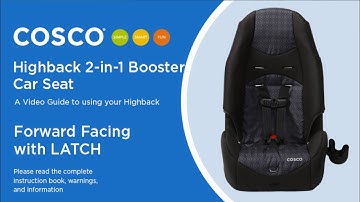 Highback 2-in-1 Booster Car Seat: Forward Facing with LATCH: Installation Video