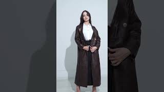 Leather Trench Overcoat