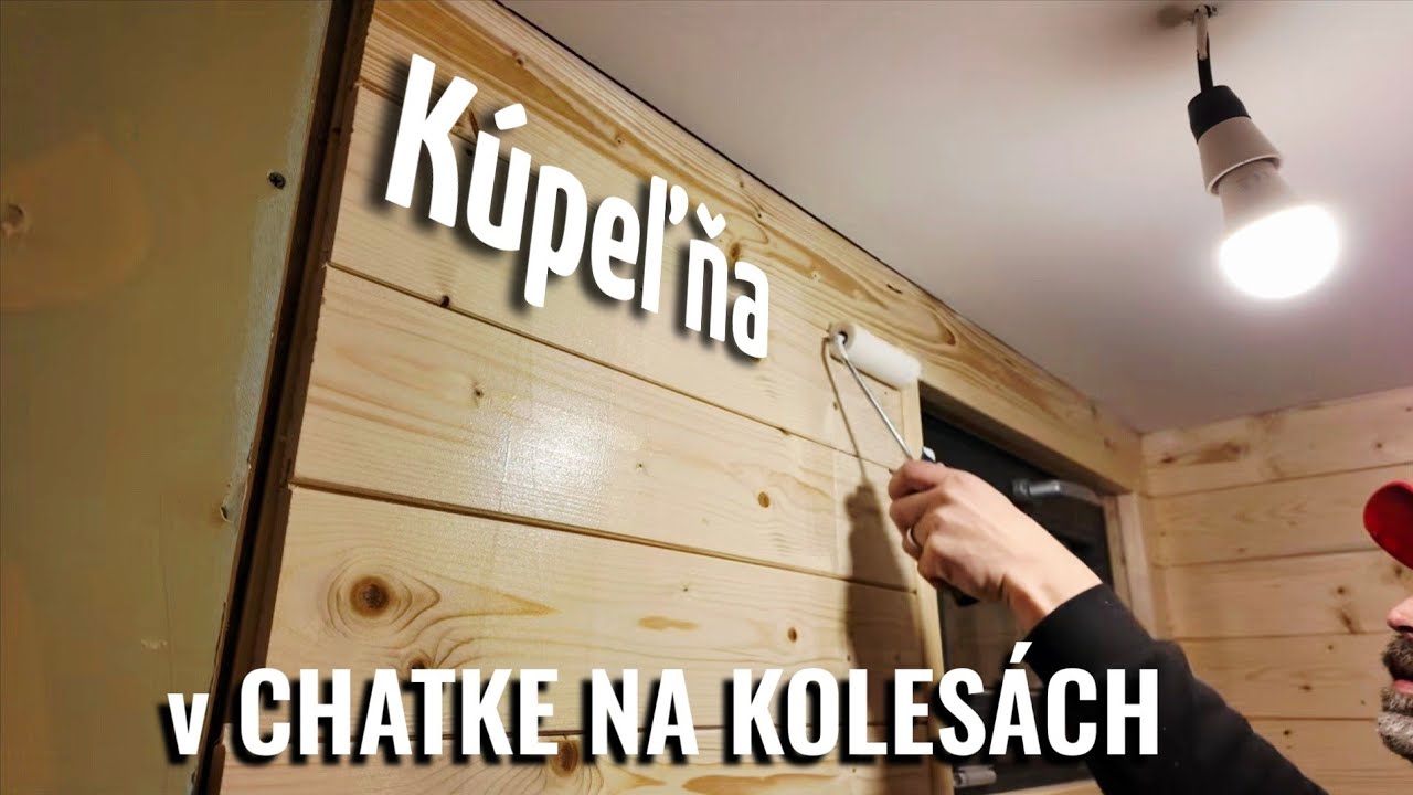 ​Kúpeľňa v chatke na kolesách: Tmelenie, obklady a montáž skrinky (Svojpomocne) 🛠️🚐