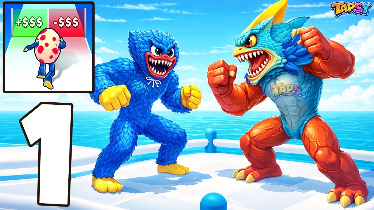 🥚Monster Egg Gameplay Walkthrough Levels 1–13 Hatch, Grow & Defeat Enemies (Android,iOS)