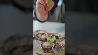 Fresh Oyster The Countryside Cuisine Squeezing Lime On Fresh Oysters