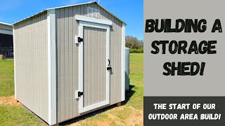 Building An Outdoor Storage Shed! by The Kelley's Country Life 8,163 views 1 month ago 31 minutes