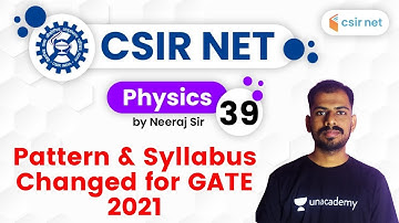 06:00 PM - CSIR UGC NET 2020 | Physics by Neeraj Sir | Pattern & Syllabus Changed for GATE 2021