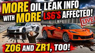 MORE Oil Leak INFO for C8 Corvette Grand Sport AND The C8 Z06!