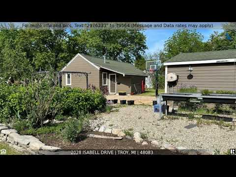 2028 ISABELL Drive, Troy, MI home video tour