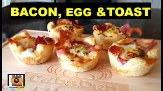 AIR FRYER Bacon Egg and Toast Cups