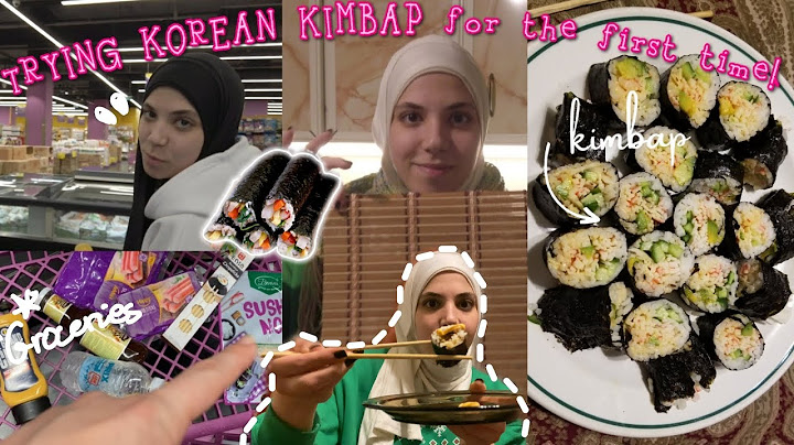 جربت الكيمباب الكوري لاول مرة🔥🔥🔥TRYING KOREAN KIMBAP FOR THE FIRST TIME