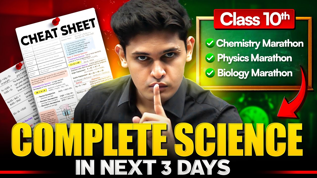 Class 10 - Complete Science in 3 Days 🔥 | Maha Marathons Are Back | Prashant Kirad