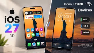 iOS 27 3D Theme For All Infinix | Tecno | Itel Devices 🔥 ZTH Premium Theme  screenshot 1