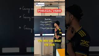 Most Important Phrasal Verbs for NDA, CDS & AFCAT | English Vocabulary Tricks | Defence Exam 2026