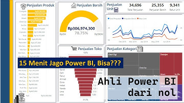 Power BI Dashboard, 15 Menit jago Power BI Tutorial Lengkap Power BI untuk Pemula