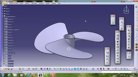 Design a propeller on CATIA V5 surfacique