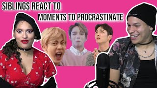 Siblings react to KPOP boygroup moments to procrastinate | REACTION