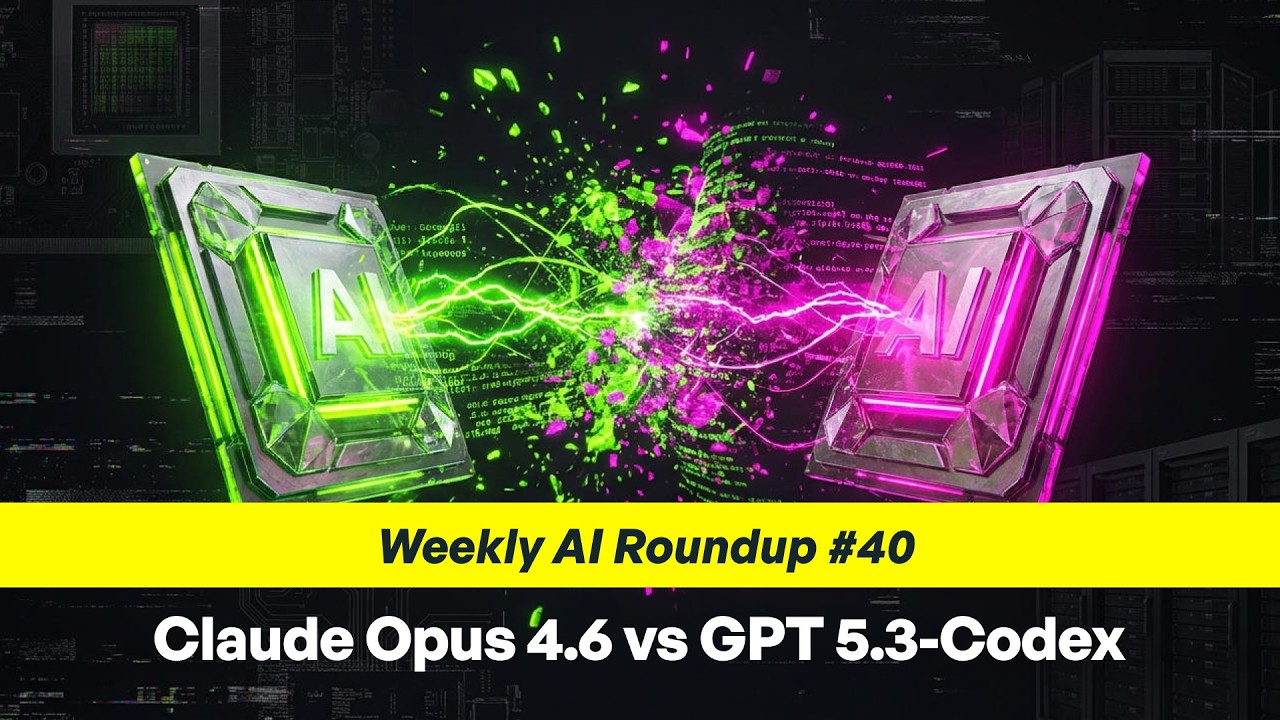 Claude Opus 4.6 vs GPT 5.3-Codex | Weekly AI Roundup #40 - YouTube