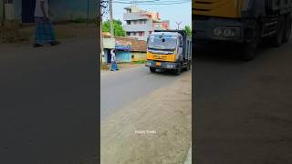 🏁Huge truck MassEntry🔥 #dumper #automobile #truck #travel #hornsound #ytshorts #shortsfeed