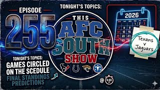 AFC South Grudge Matches? TAFCSS255 #nfl #afcsouth #tafcss #htownmade #duuuval #fortheshoe #titanup