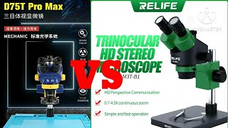 Mechanic D75t Pro Max 05x Vs Relife M3t 07x  Which Microscope Wins