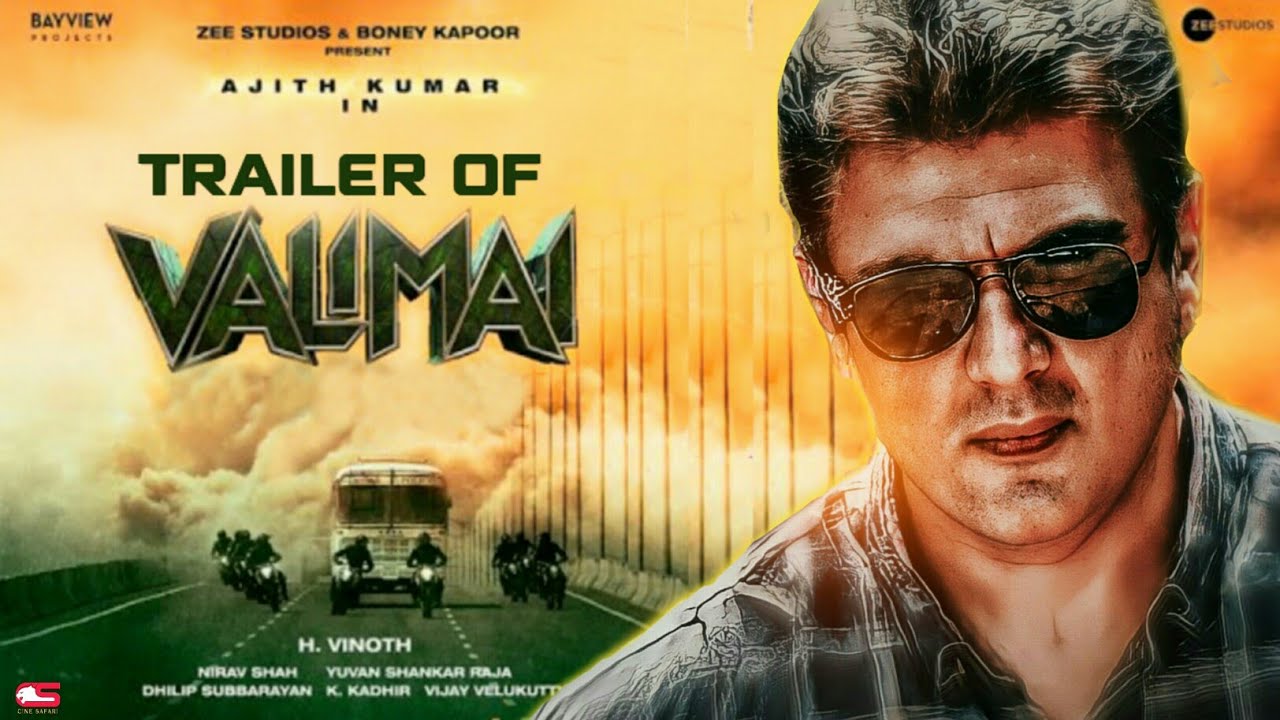 Valimai Trailer | Ajith Kumar | Vinoth | Yuvan Shankar Raja | Boney Kapoor | Zee Studios