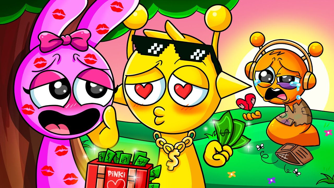 Does Pinki Like Poor Guys Or Rich Guys? | Incredibox Sprunki Animation