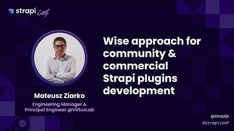 Wise approach for community & commercial Strapi plugins development