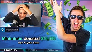 DONATING $10,000 TO STREAMERS!