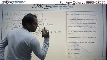 IIT JAM 2025 Group theory Q 23