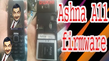 Ashna A11 firmware flash file MT6261