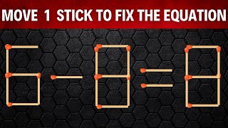 Move 1 Stick To Make Equation Correct, Matchstick Puzzle. by EASY & HARD 1,156 views 3 weeks ago 8 minutes