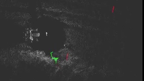 Delphi ESR radar test in grass field