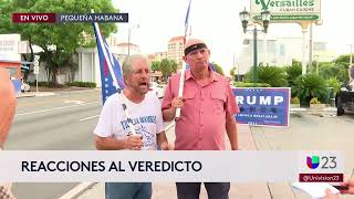 Comunidad y políticos en Florida reaccionan al veredicto de culpabilidad contra Trump