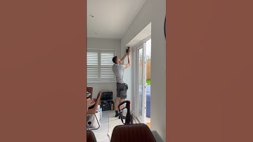 The satisfying sounds of a shutter installation! #shutters #asmrvideos #asmrsounds #installing #wood