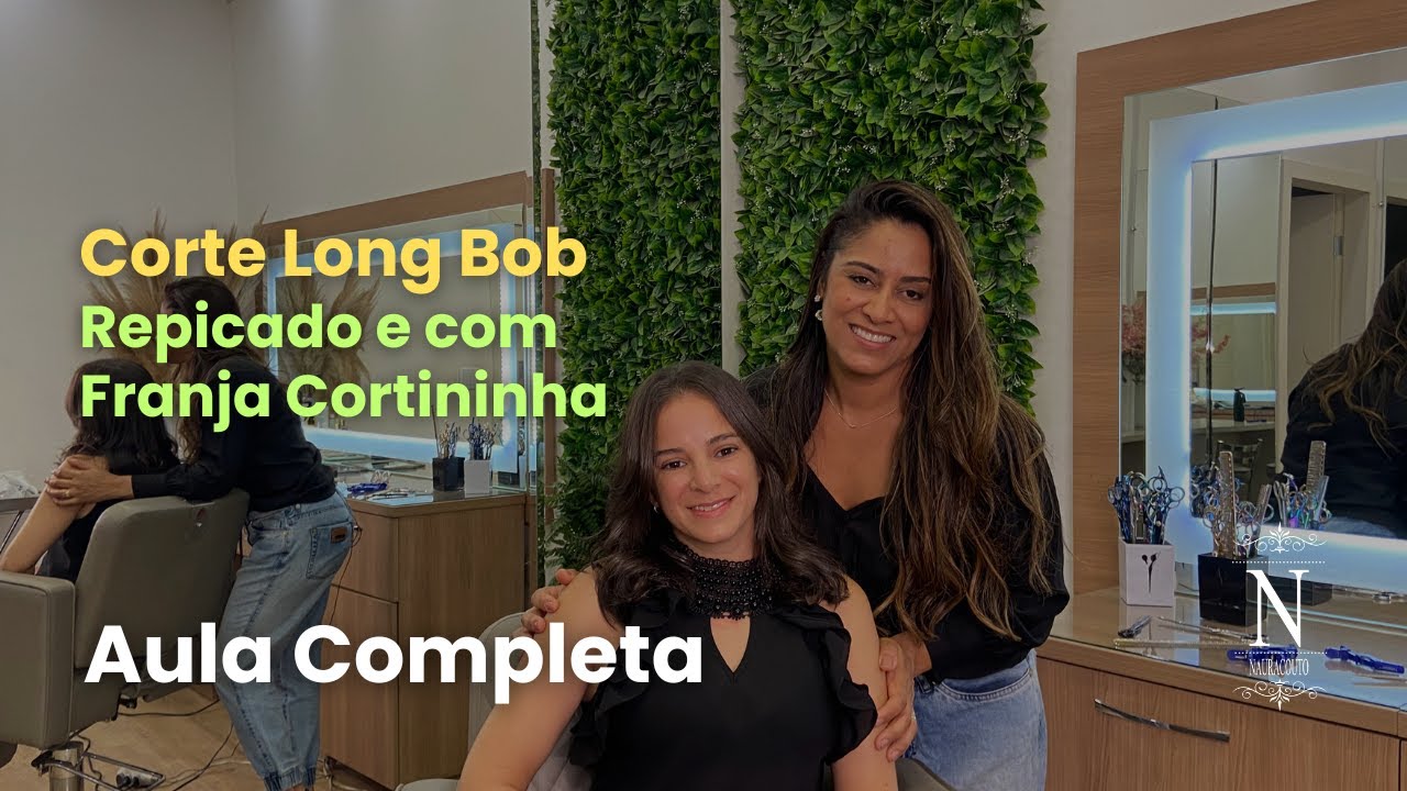 #corte  #longbob  Repicado com Franja Cortininha | Aula completa