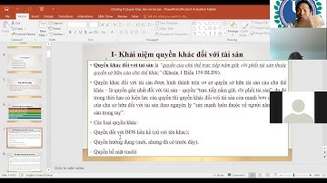 QUYỀN ĐỐI VỚI BẤT ĐỘNG SẢN LIỀN KỀ - QUYỀN KHÁC ĐỐI VỚI TÀI SẢN