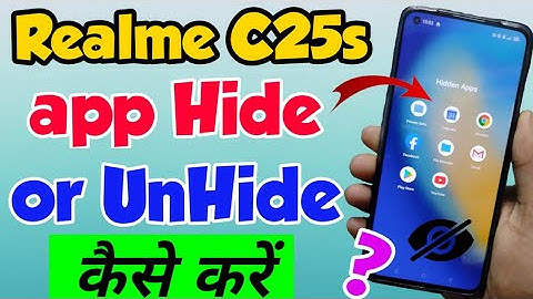 Realme C25s Mein app Hide Kaise Kare | How to app Hide in Realme C25s | Realme C25s app Hide Setting
