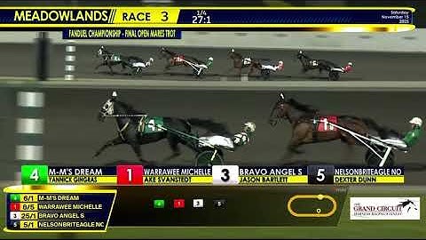 Fan Duel Championship Final Gr2 Open Mares 2025 - M-m’s Dream & Yannick Gingras 1.51,4 1609m (1.09,5
